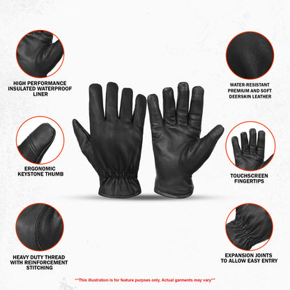 ThermoTrek - Men's Deerskin Lightweight Gloves