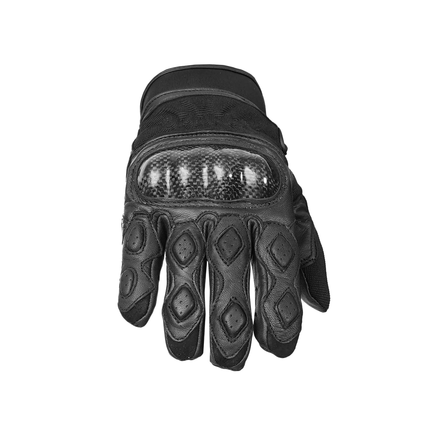 DS55BK Leather/ Textile Sporty Glove