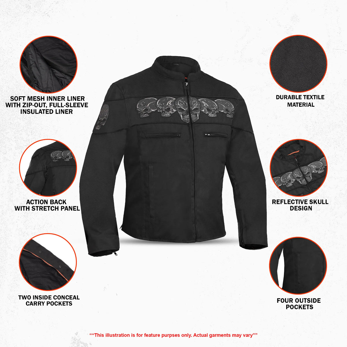 ReflectoX™ Men's Textile Motorcycle Jacket