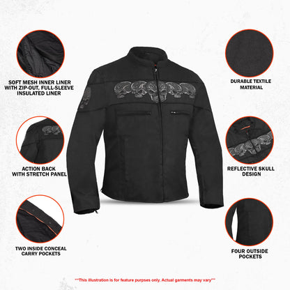 ReflectoX™ Men's Textile Motorcycle Jacket