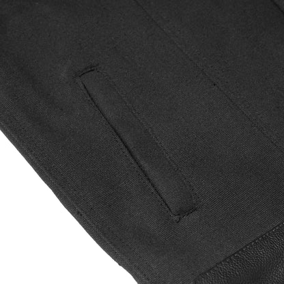 DS685 Canvas Material Single Back Panel Concealment Vest W/Leather Trimming