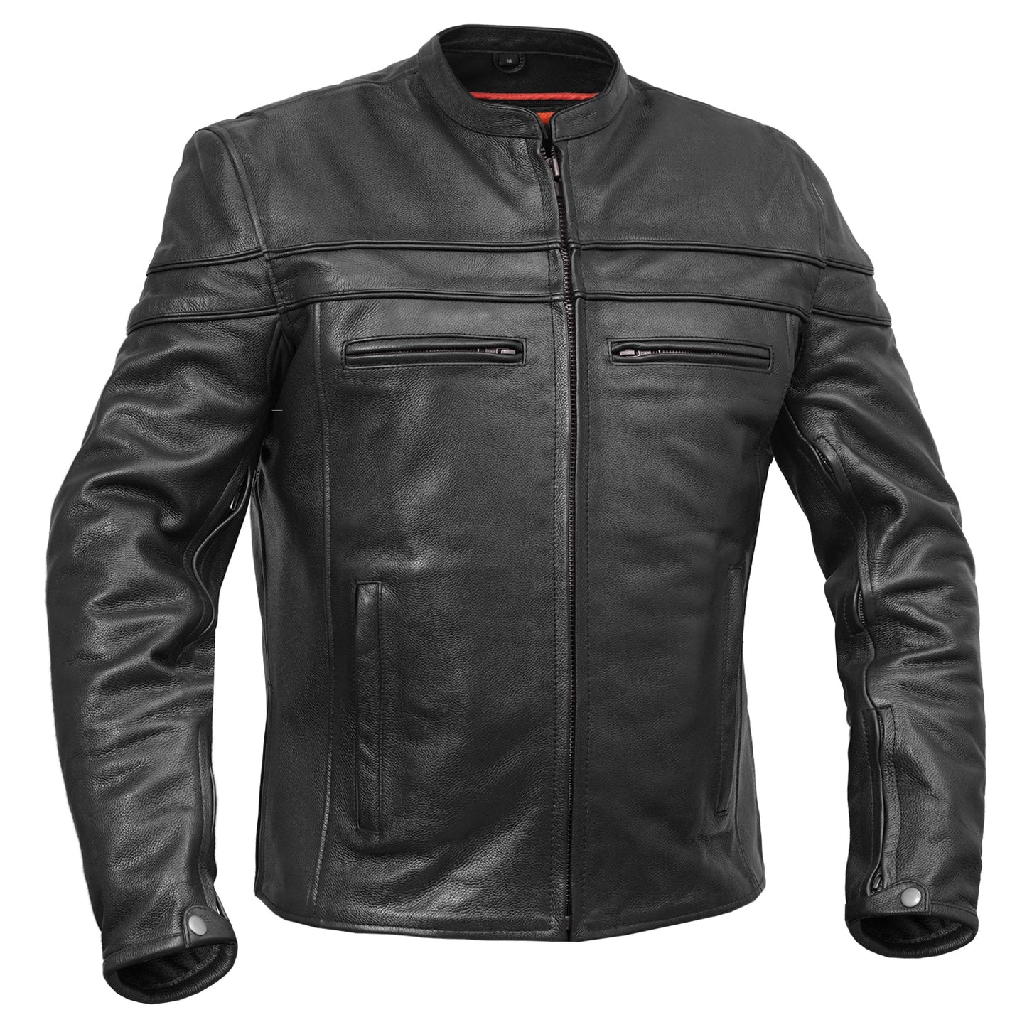 Blizzard™ Men's Leather Motorcycle Jacket
