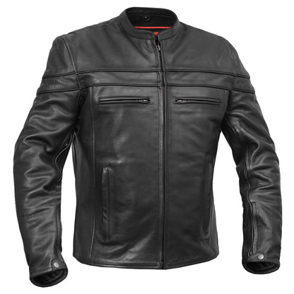Blizzard™ Men's Leather Motorcycle Jacket