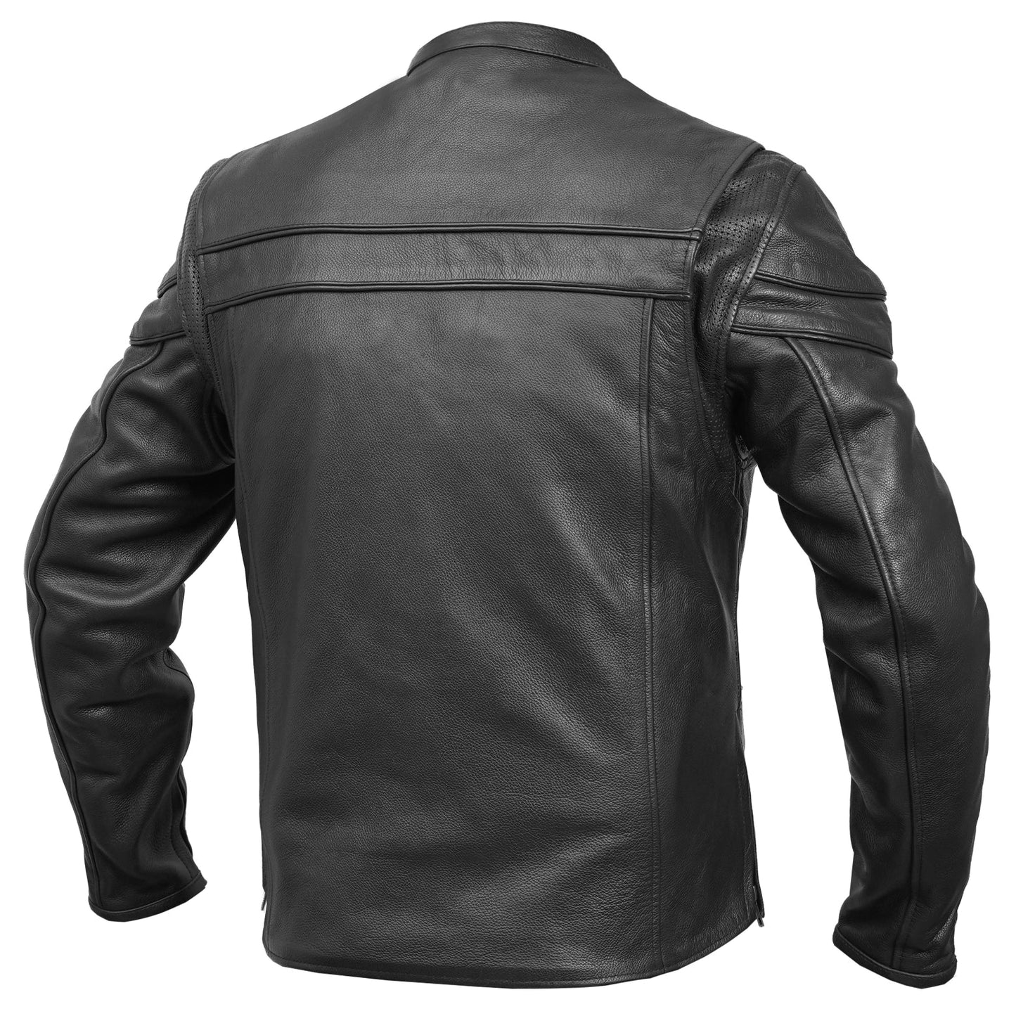 Blizzard™ Men's Leather Motorcycle Jacket