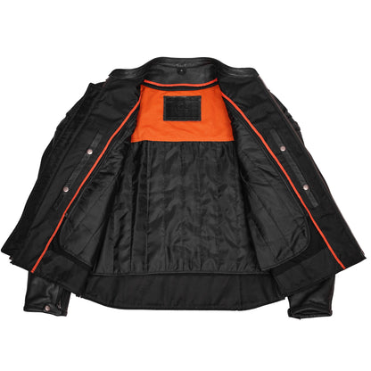 Blizzard™ Men's Leather Motorcycle Jacket
