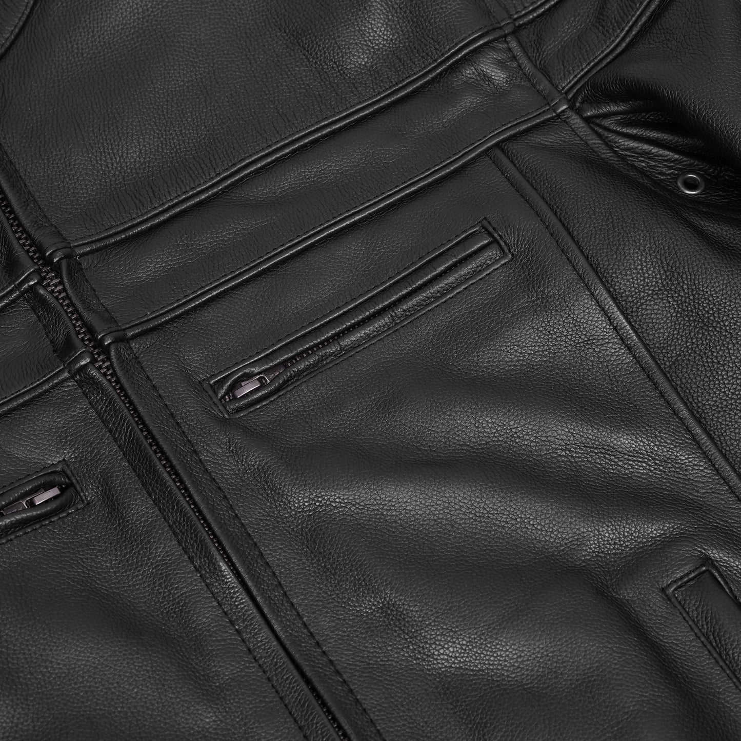 Blizzard™ Men's Leather Motorcycle Jacket