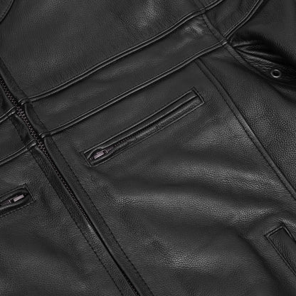 Blizzard™ Men's Leather Motorcycle Jacket