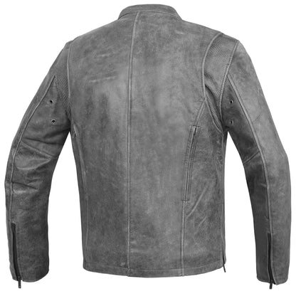 Rocco Men's Leather Motorcycle Jacket