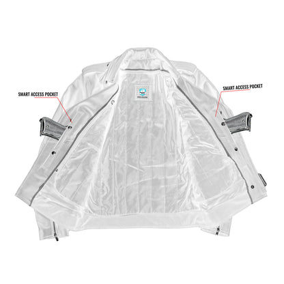 DS712TALL Men's Classic Plain Side Police Style M/C Jacket - TALL