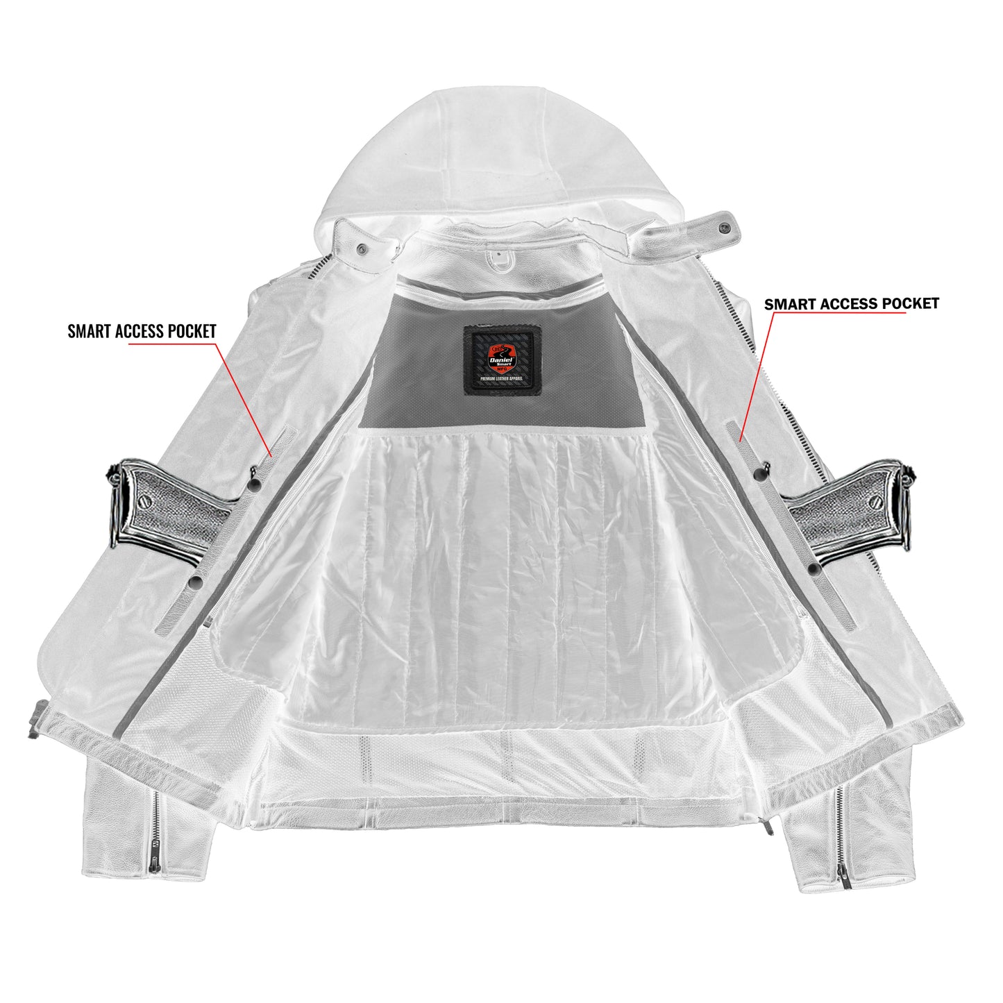 Stormhawk™ Men's Leather Motorcycle Jacket