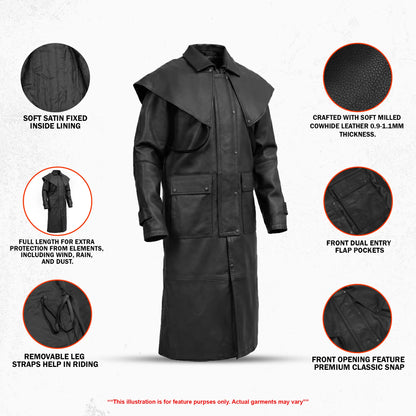 DS727 Thorne Leather Duster