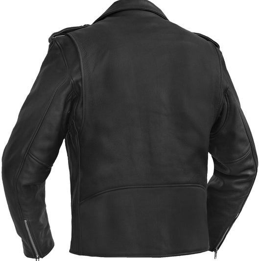 DS730 Men's Classic Plain Side Police Style M/C Jacket