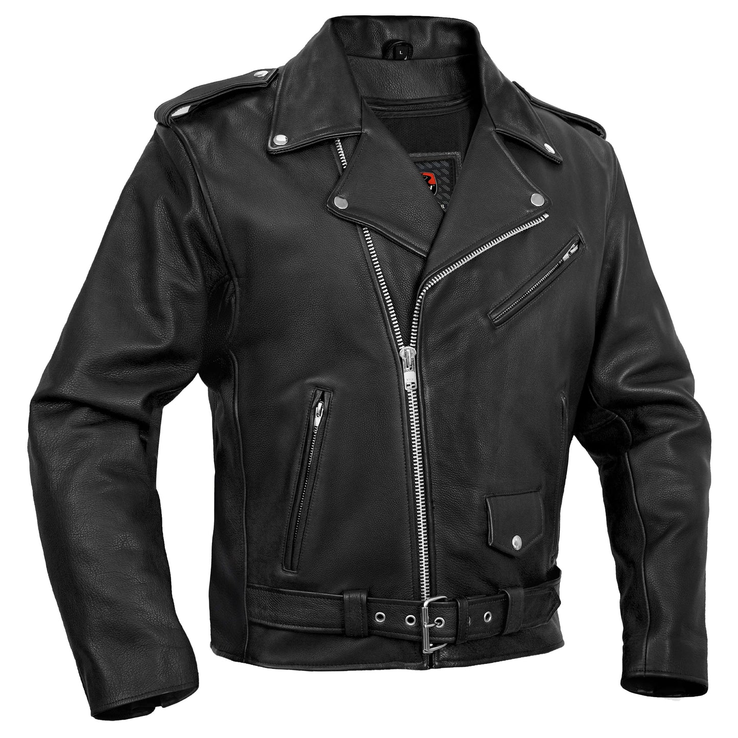 DS730 Men's Classic Plain Side Police Style M/C Jacket
