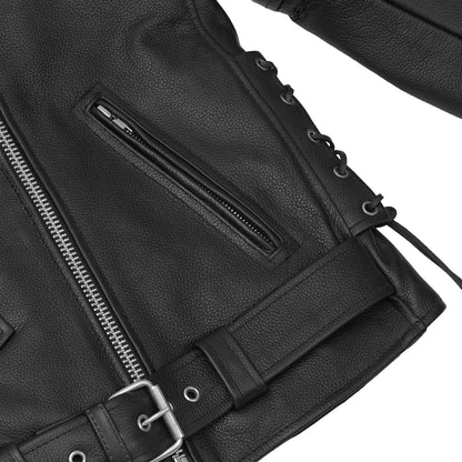 Trekker™ Men's Leather Motorcycle Jacket