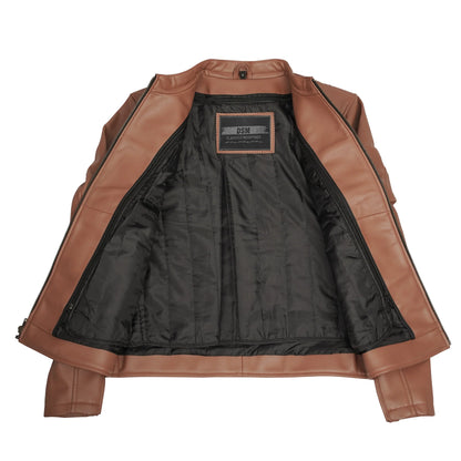 Meridian Moto - Men’s Motorcycle Faux Leather Jacket
