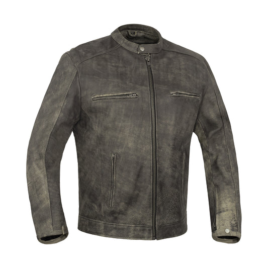 RevX Men's Leather Motorcycle Jacket