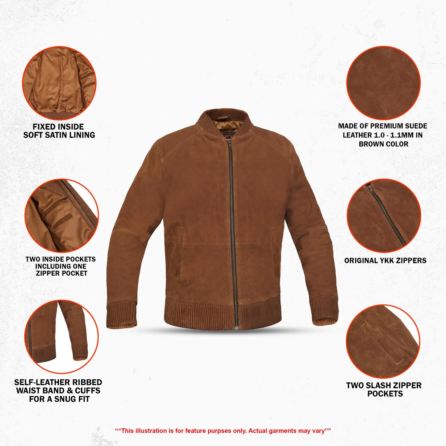 DS741 Logan - Men's Leather Motorcycle Jacket