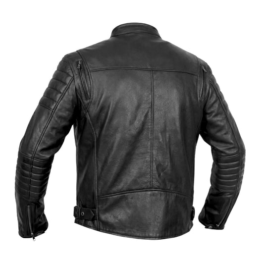 Dagger™ Men's Leather Motorcycle Jacket