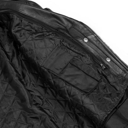 DS759 Men's Eagle Embossed Live To Ride - Ride To Live Classic Black