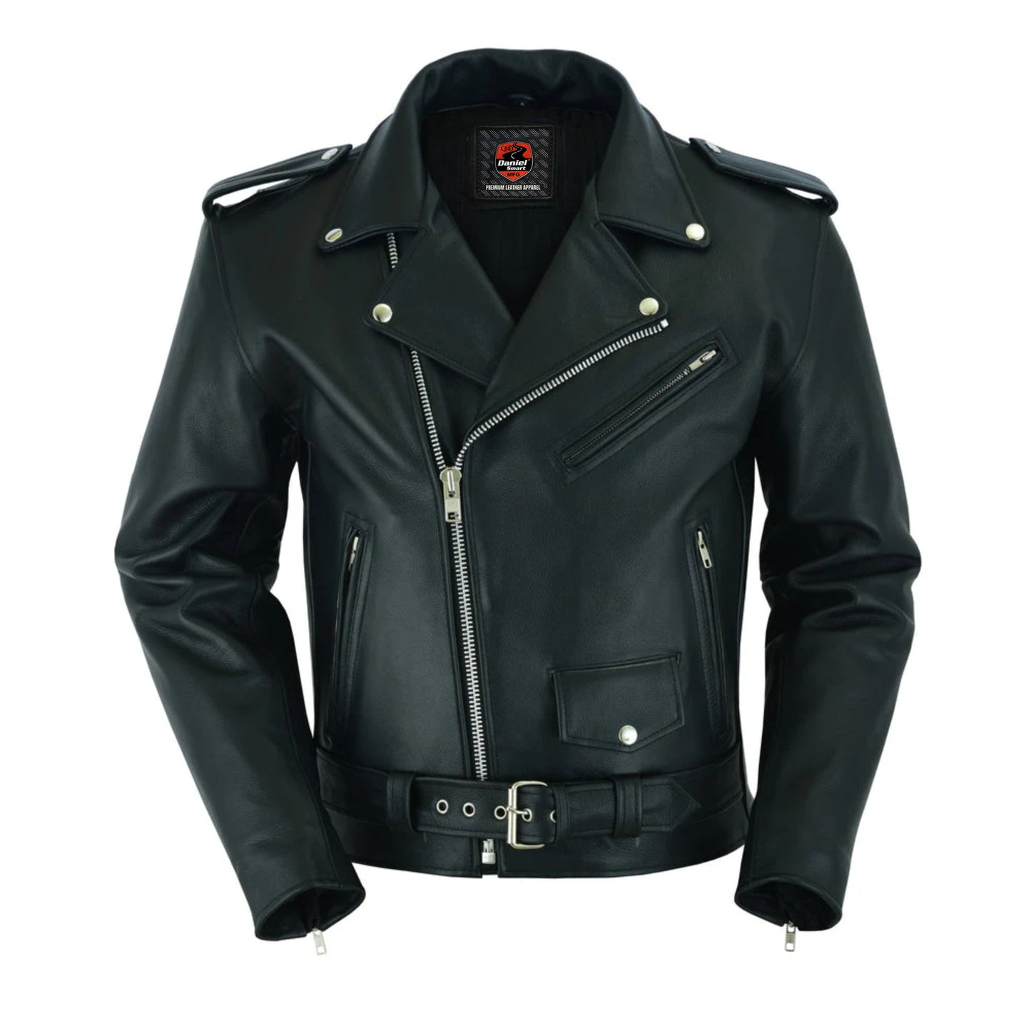 DS761 Motorcycle Armored Classic Biker Leather Jacket