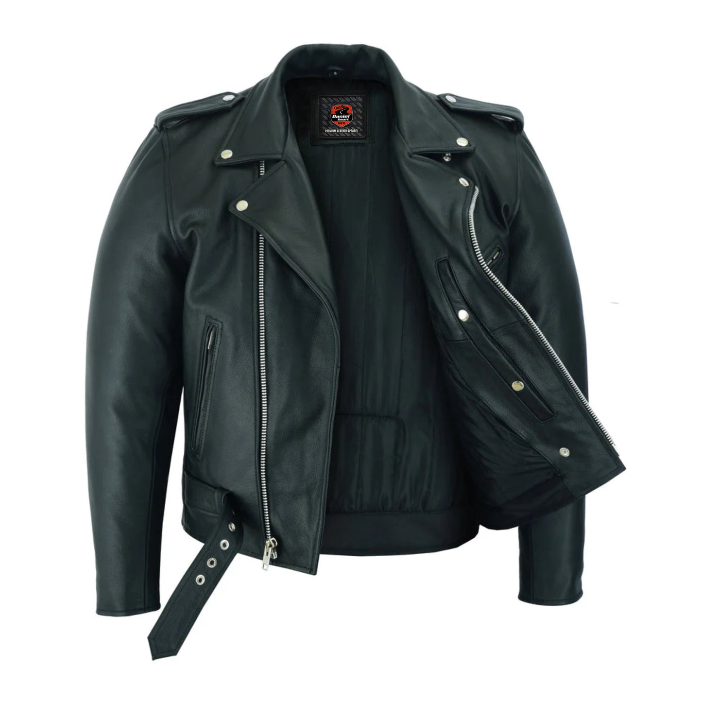 DS761 Motorcycle Armored Classic Biker Leather Jacket