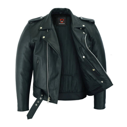 DS761 Motorcycle Armored Classic Biker Leather Jacket