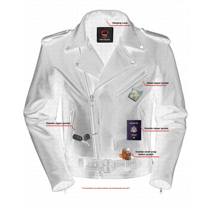 DS761 Motorcycle Armored Classic Biker Leather Jacket