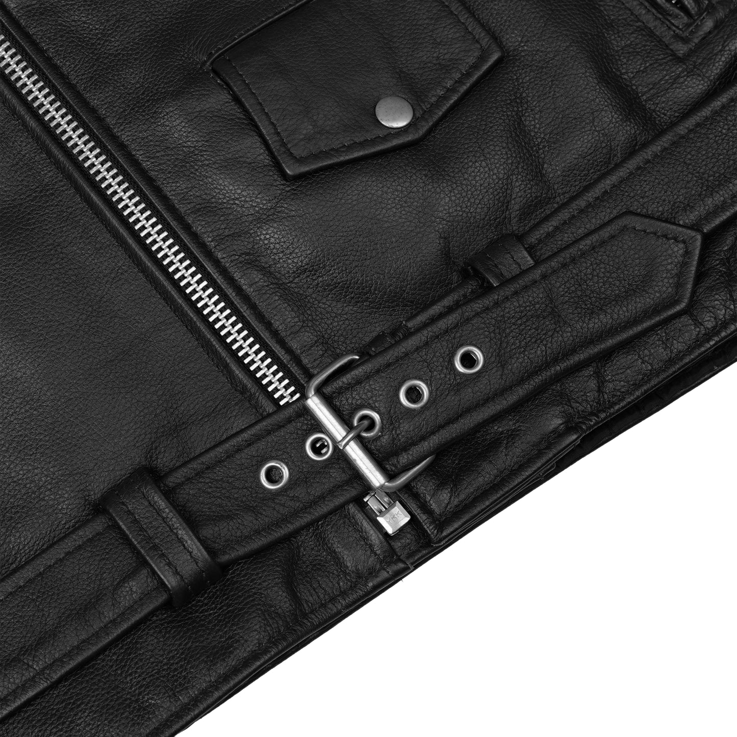 Road Warrior Men's Leather Motorcycle Jacket