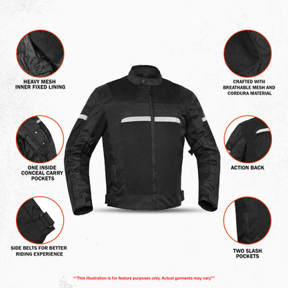 GlideBeam Men's Textile Motorcycle Jacket