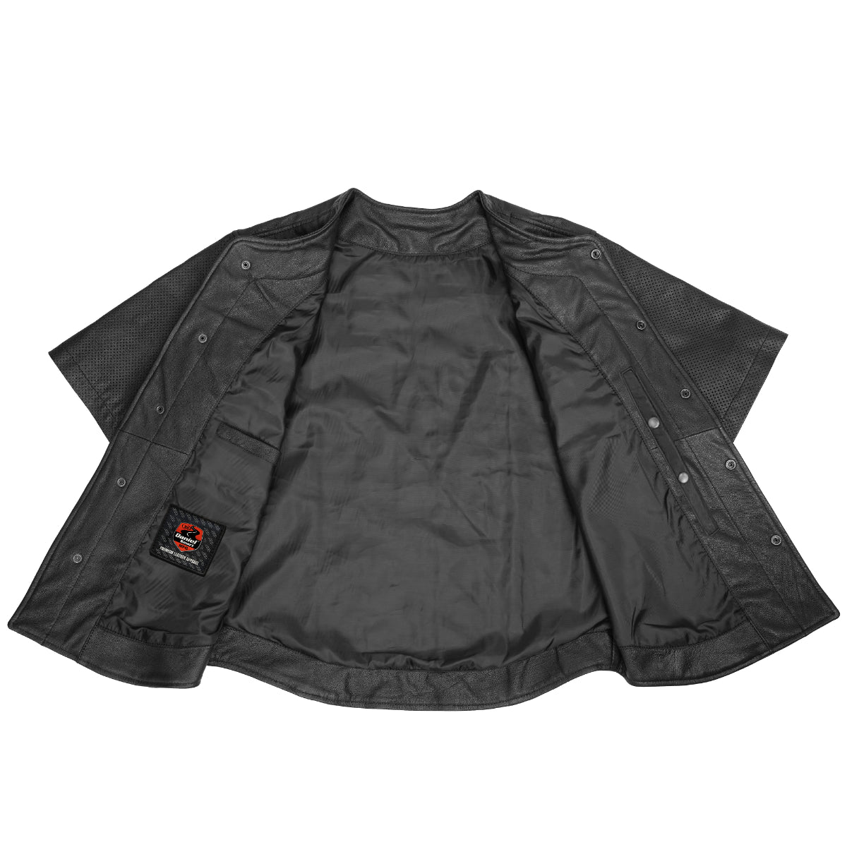 DS775 Leather Baseball Motorcycle Shirt