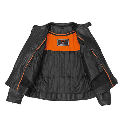 Reveal™ Men's Leather Motorcycle Jacket