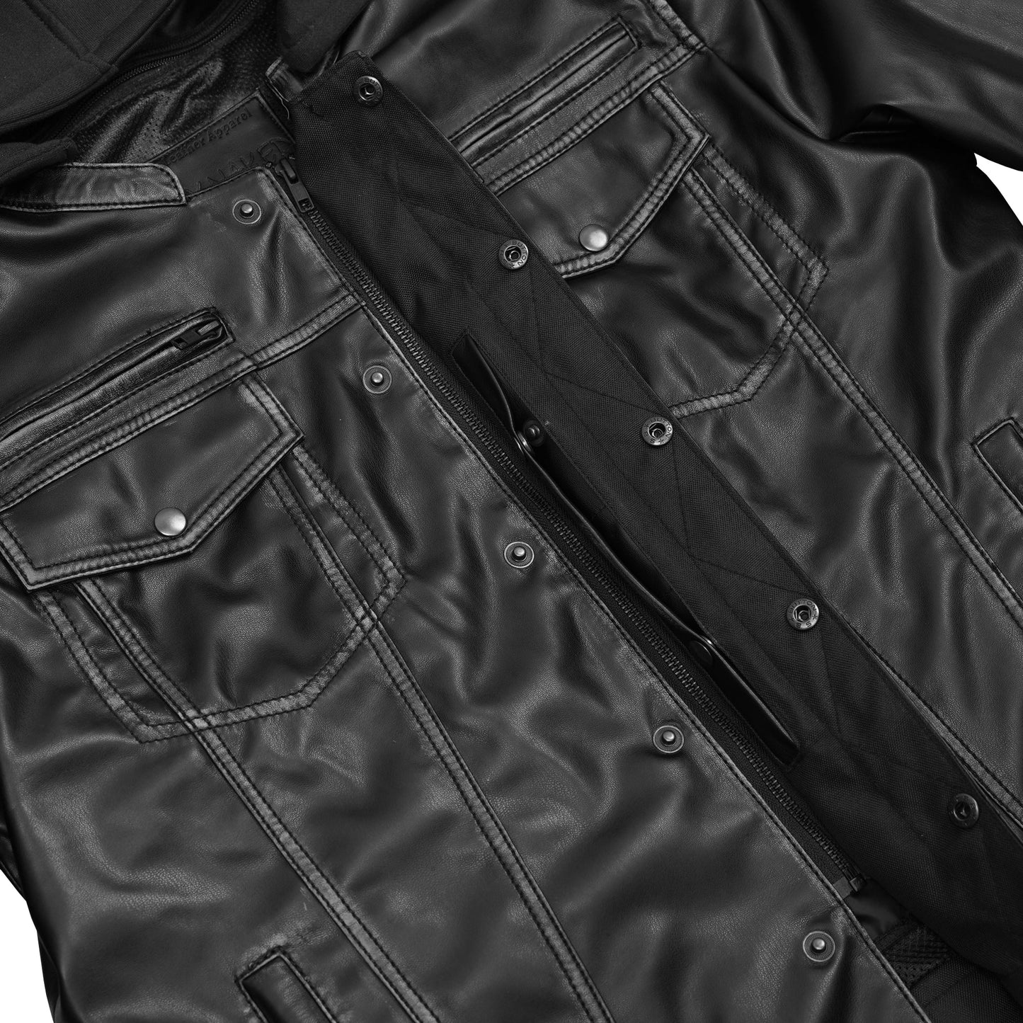 Nico Men's Faux Leather Motorcycle Jacket