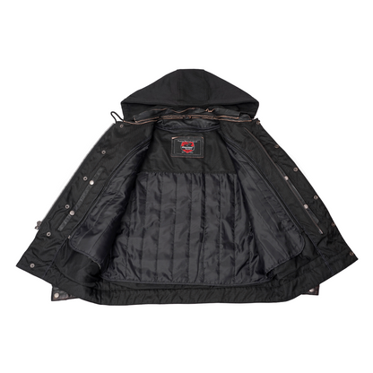 DS782 Men's Lightweight Drum Dyed Distressed Naked Lambskin Jacket