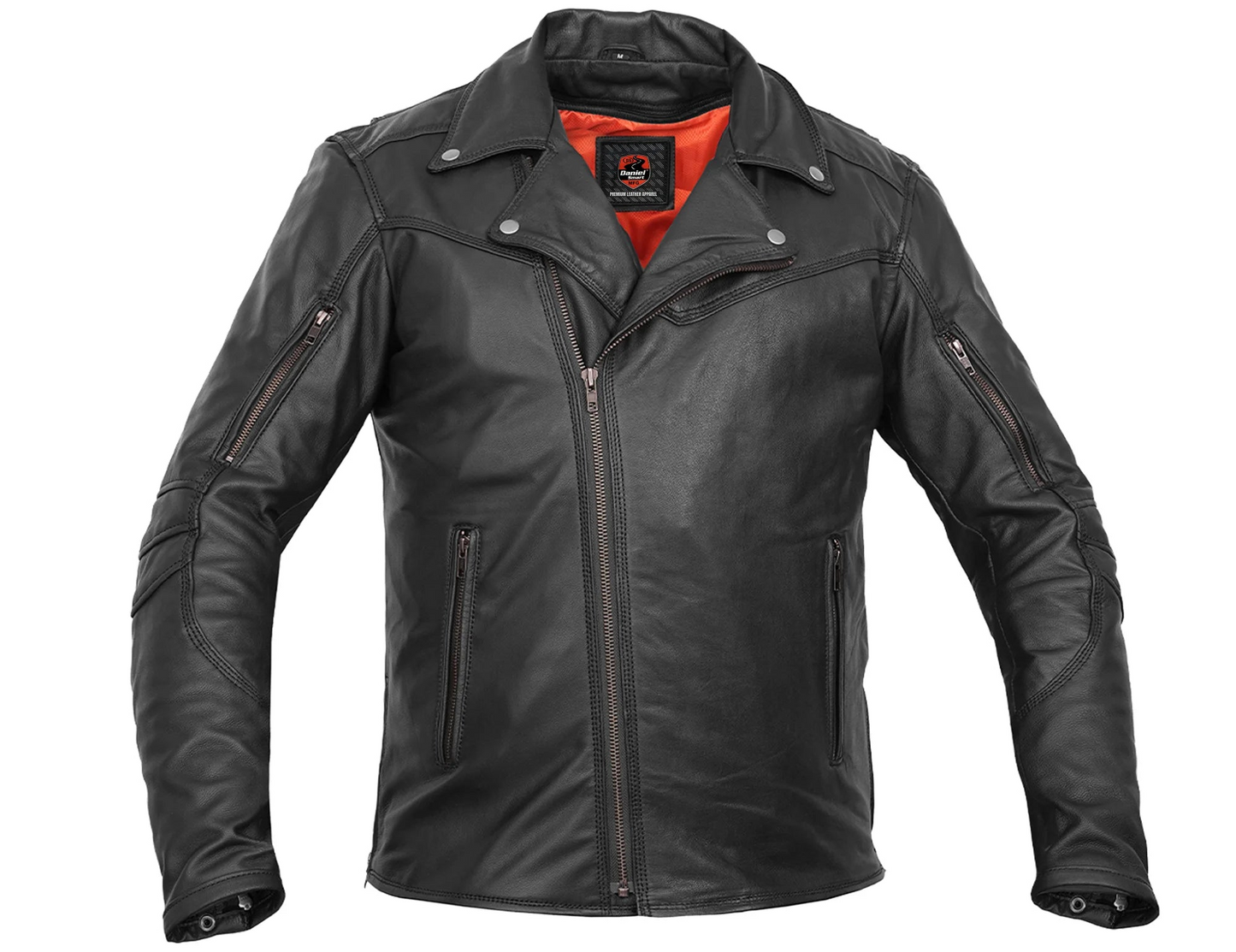 DS794 Men's Modern Longer Beltless Biker Jacket