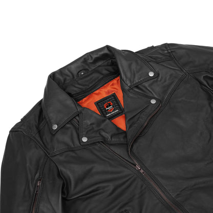 DS794 Men's Modern Longer Beltless Biker Jacket