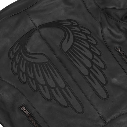 DS801 Black Talon - Women's Leather Motorcycle Jacket