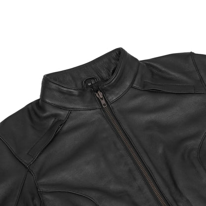 DS801 Black Talon - Women's Leather Motorcycle Jacket