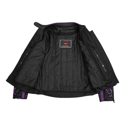 Ultra Violet - Women’s Leather Motorcycle Jacket