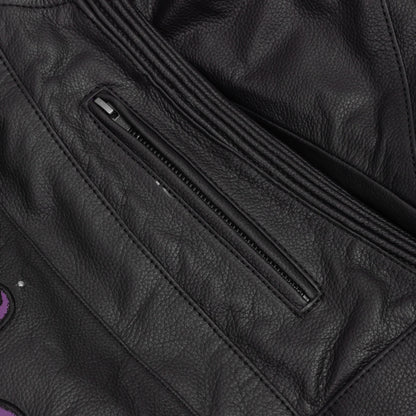 Ultra Violet - Women’s Leather Motorcycle Jacket