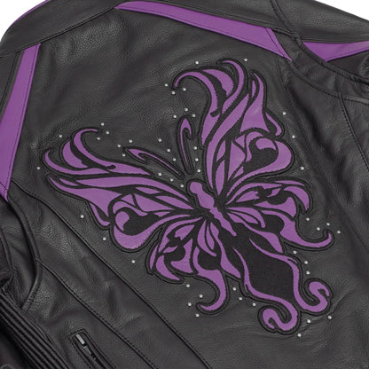 Ultra Violet - Women’s Leather Motorcycle Jacket