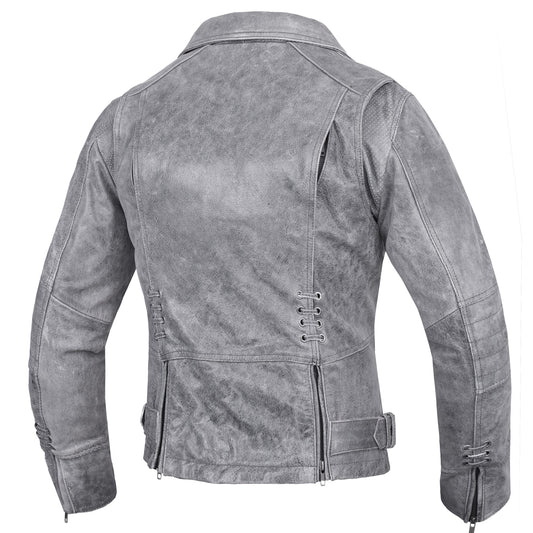 Rose Daredevil Women's Leather Motorcycle Jacket