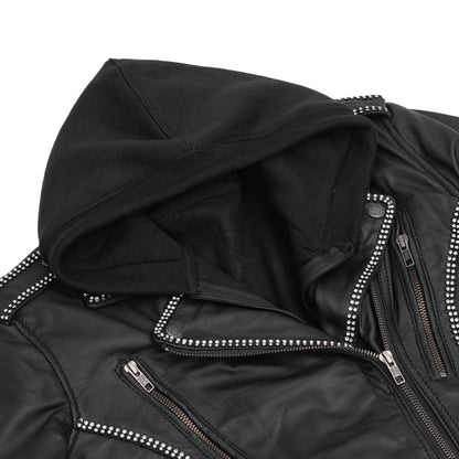 Velmora - Women’s Leather Motorcycle Jacket