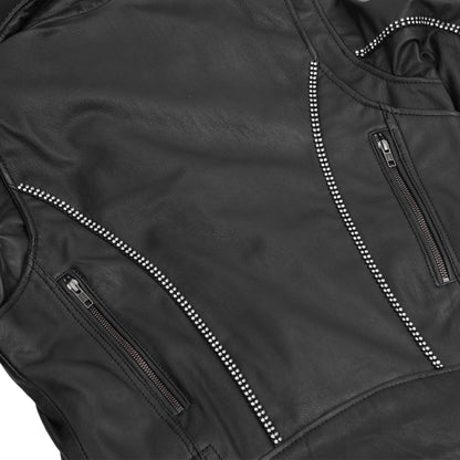 Velmora - Women’s Leather Motorcycle Jacket