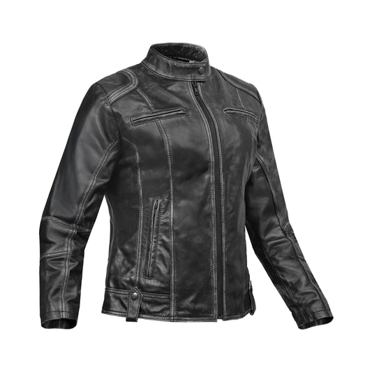 Aurelia Women's Leather Motorcycle Jacket