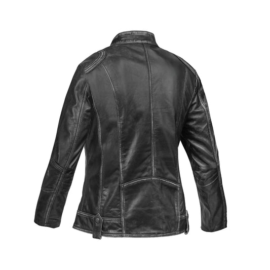 Aurelia Women's Leather Motorcycle Jacket