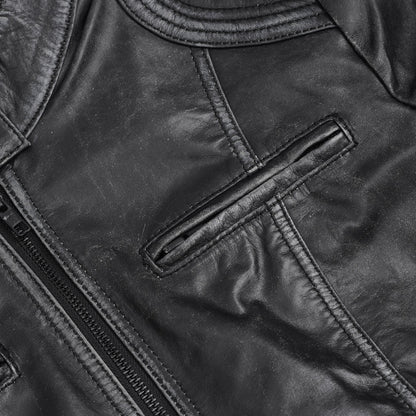 Aurelia Women's Leather Motorcycle Jacket