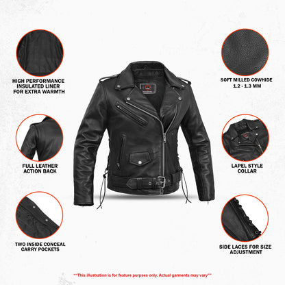 Rogue Empress™ Women's Leather Motorcycle Jacket