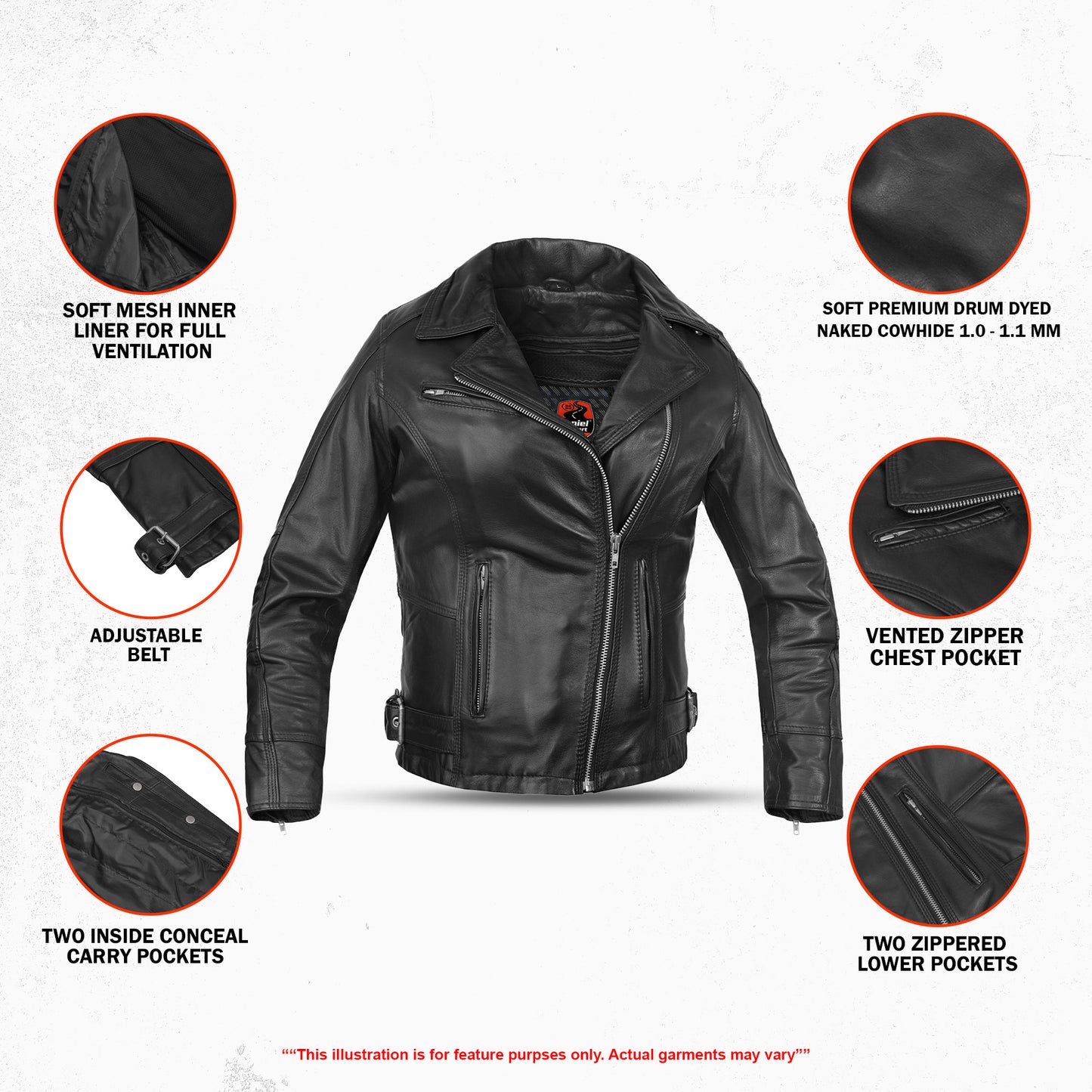 Black Orchid™ Women's Leather Motorcycle Jacket