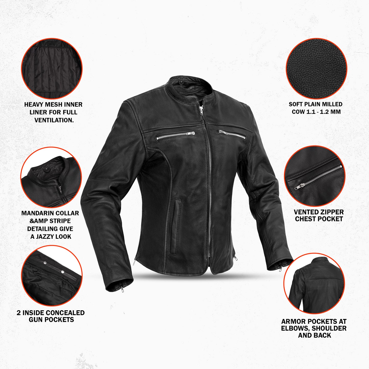 DS839 Women's Full Cut Jacket /Jazzy look