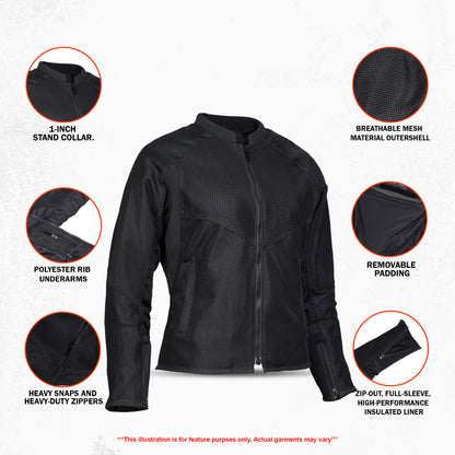 DS860 Women's Sporty Mesh Jacket